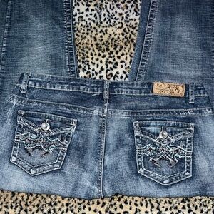 firefly rhinestone skinny jeans